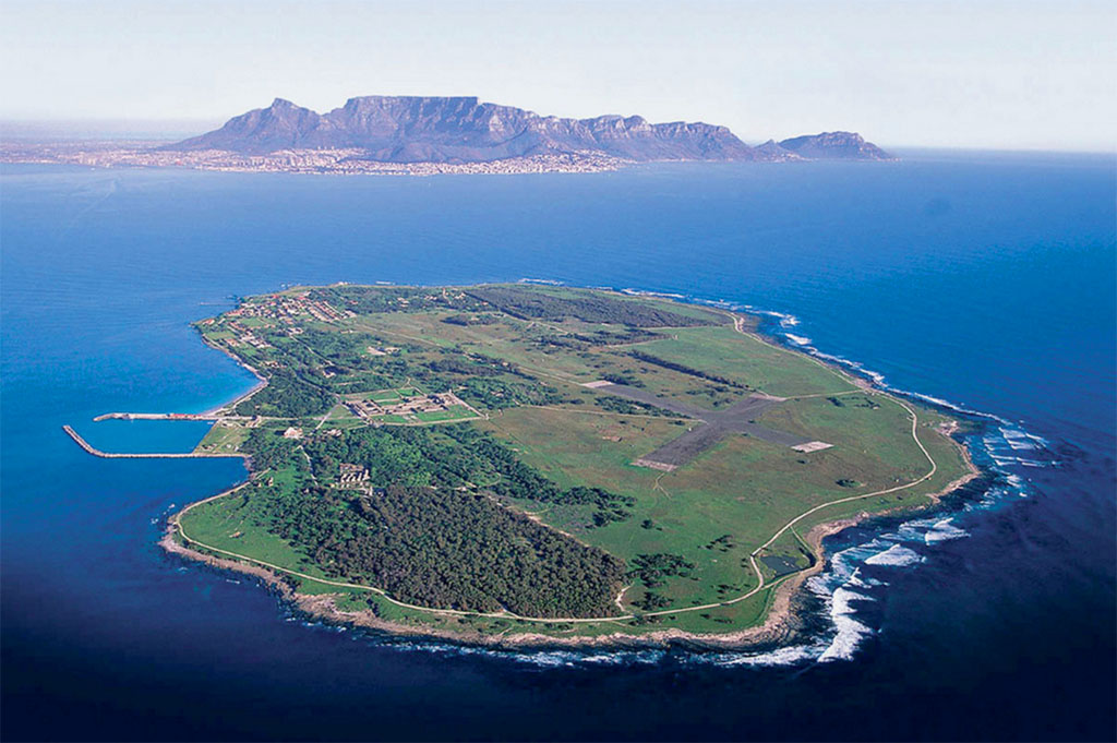 Robben Island vue du ciel